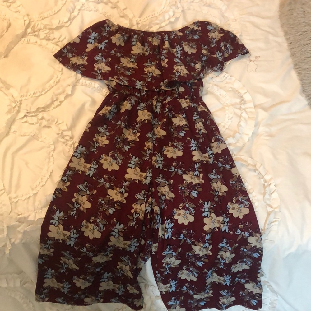 Off the Should Floral Jumpsuit